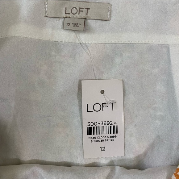 Loft Womens Floral skirt size 12 - Picture 6 of 9